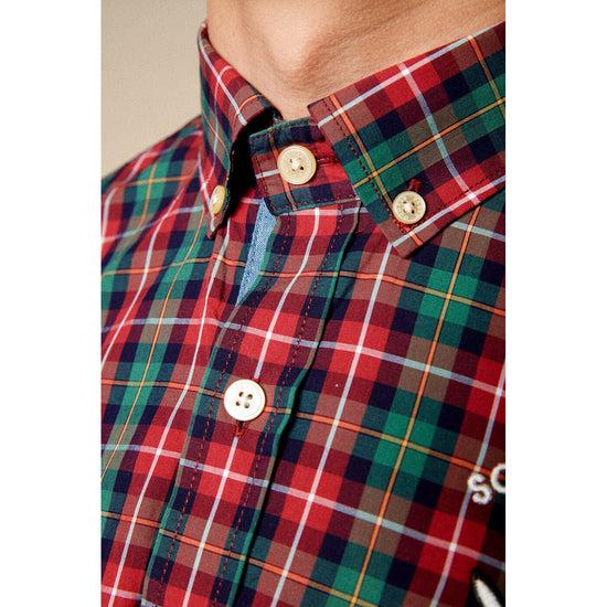 Serge Blanco Chemise à Manches Longues à Carreaux