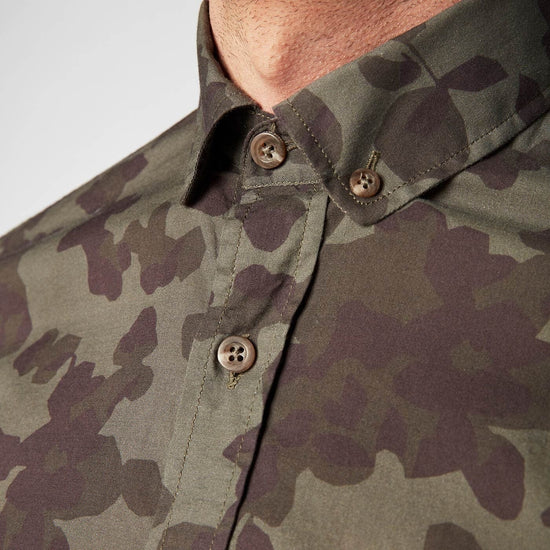 Serge Blanco Chemise à Manches Longues à Fleurs