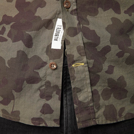 Serge Blanco Chemise à Manches Longues à Fleurs