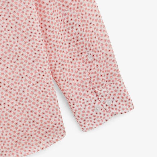 Serge Blanco Chemise Charles étoiles Orange Corail