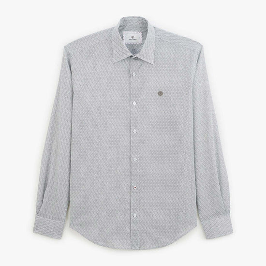 serge blanco Chemise imprimée indigo blue