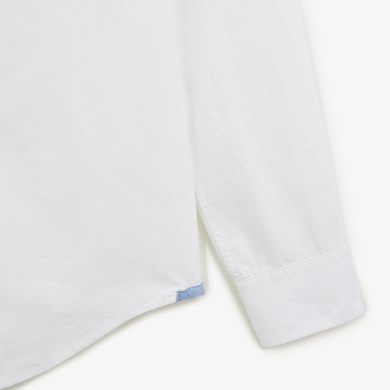 Serge Blanco Chemise Oxford Avec Ganse Blanche