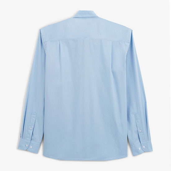 Serge Blanco Chemise Popeline Comfort Bleu Ciel