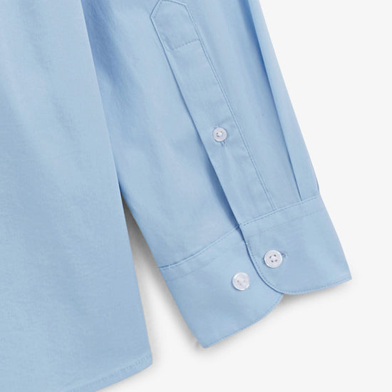 Serge Blanco Chemise Popeline Comfort Bleu Ciel