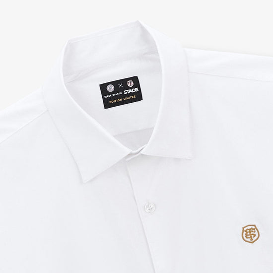 Serge Blanco Chemise STADE TOULOUSAIN Blanche