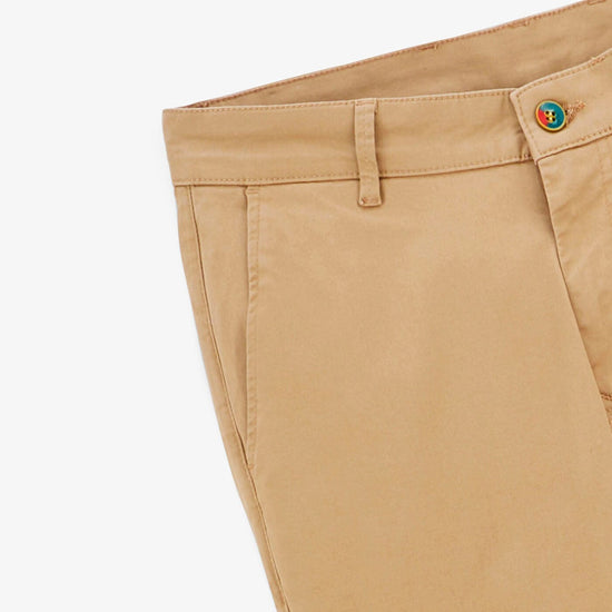 Serge Blanco Chino 702 Coupe Droite Beige