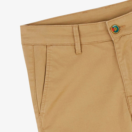 Serge Blanco Chino 702 Coupe Droite Beige