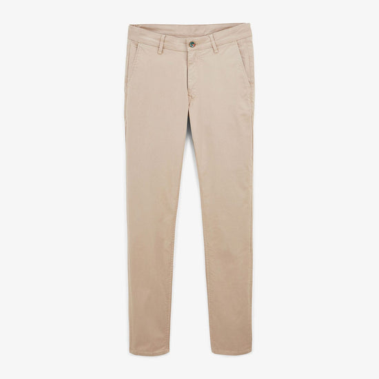 serge blanco Chino 702 coupe droite beige mastic