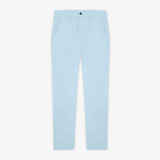 serge blanco Chino 702 coupe droite bleu ciel