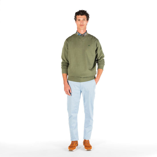 Serge Blanco Chino 702 Coupe Droite Bleu Cristal