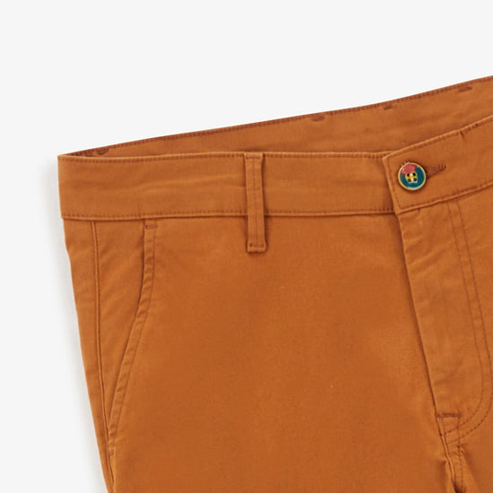 Serge Blanco Chino 702 Coupe Droite Noisette