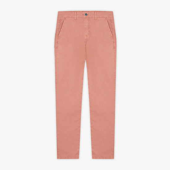 serge blanco Chino 702 coupe droite rose skin