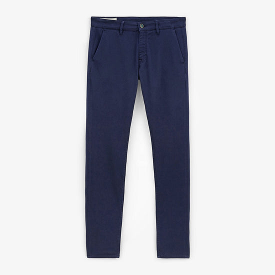 serge blanco Chino 721 slim powertwist bleu nuit