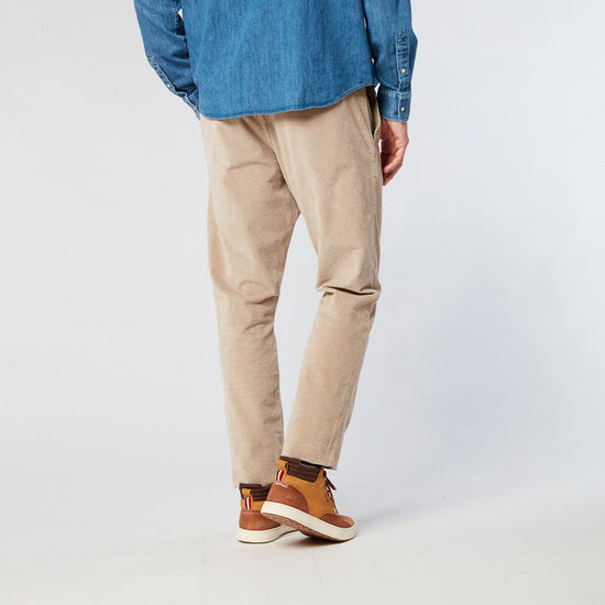 Serge Blanco Chino 726 Velours Côtelé Beige Mastic