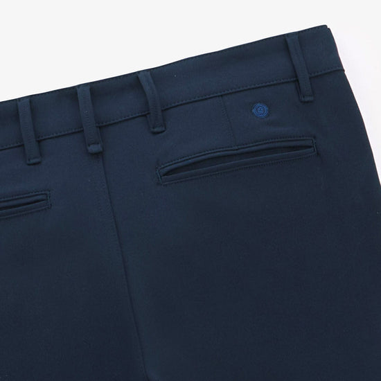Serge Blanco Chino 735 Coupe Slim Bleu Foncé