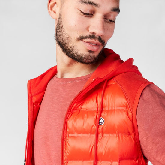 Serge Blanco Doudoune Sans Manches Orange PLAY