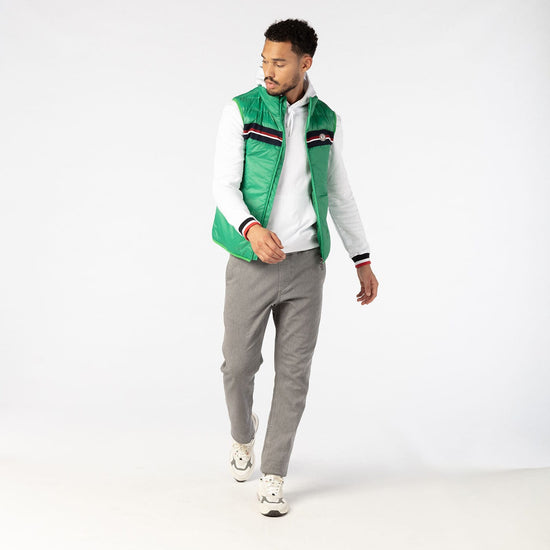 Serge Blanco Doudoune Sans Manches Vert Gazon PLAY