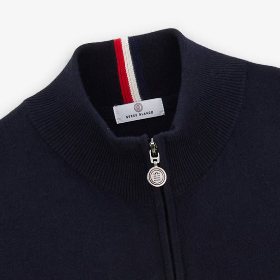 Serge Blanco Gilet Morgan Zippé Dark Navy