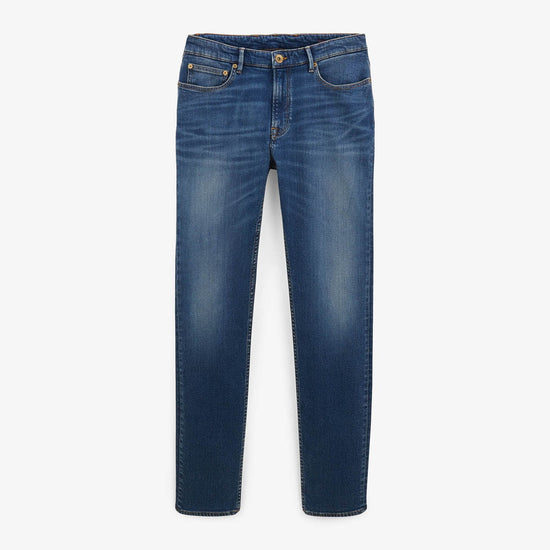 serge blanco Jean 325 slim powertwist bleu