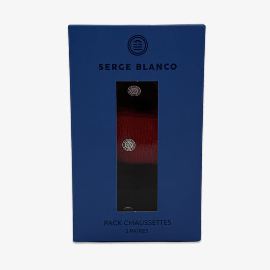 serge blanco Pack 3 paires chaussettes