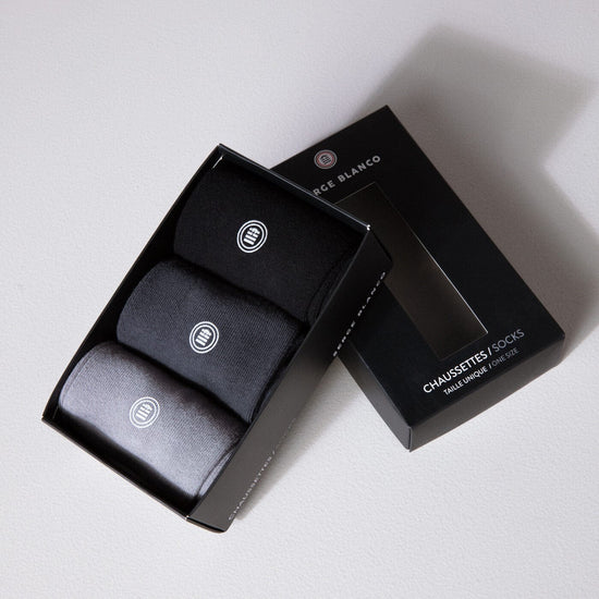 serge blanco Pack de 3 paires de chaussettes