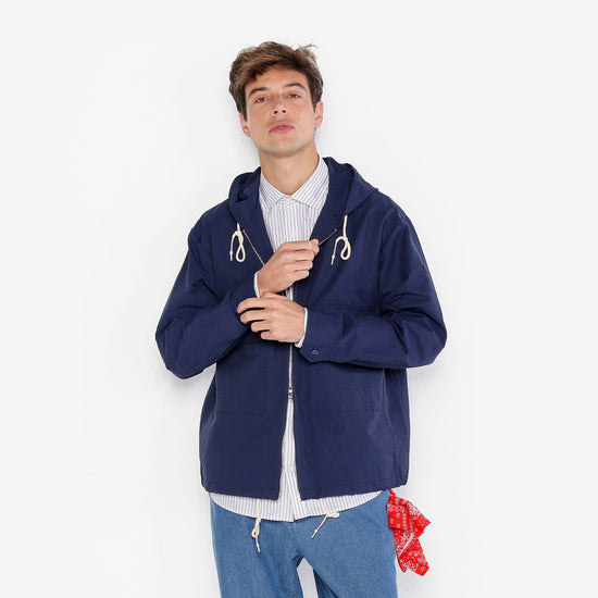 Serge Blanco Parka Nautique Dolan Bleue