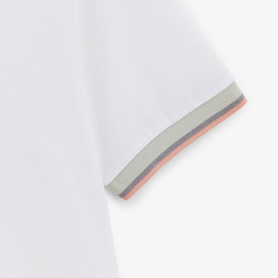 Serge Blanco Polo Manches Courtes Homme Laos Blanc