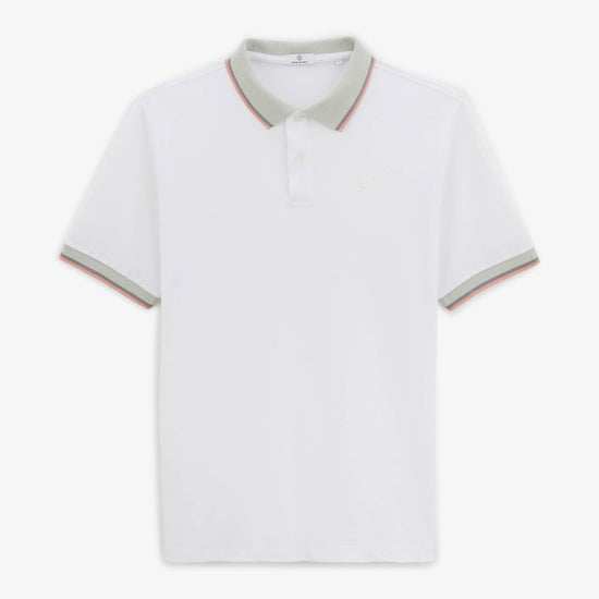 serge blanco Polo manches courtes homme Laos blanc