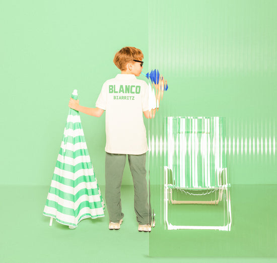 Serge Blanco Polo Piqué Laxton Junior Blanc Latte