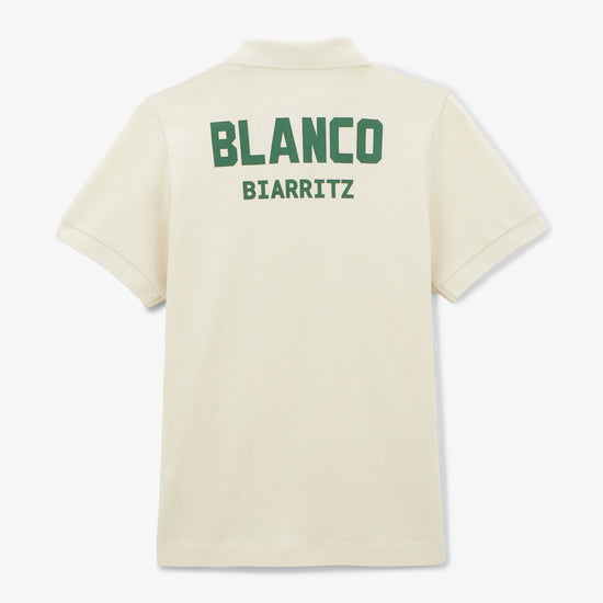 serge blanco Polo piqué Laxton junior blanc latte serge blanco Polo piqué Laxton junior blanc latte