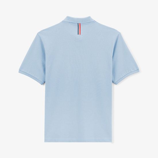 Serge Blanco Polo Piqué Lucas Junior Bleu Ciel