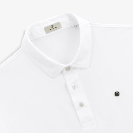 Serge Blanco Polo Piqué Stretch Liam Blanc