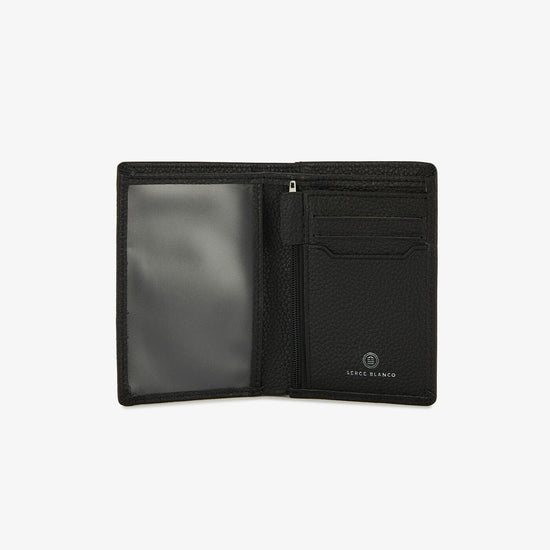 Serge Blanco Portefeuille London En Cuir Noir