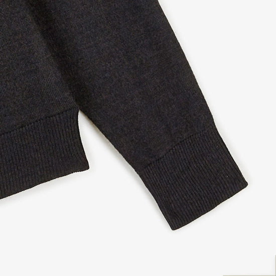 Serge Blanco Pull à Col V Gris Anthracite