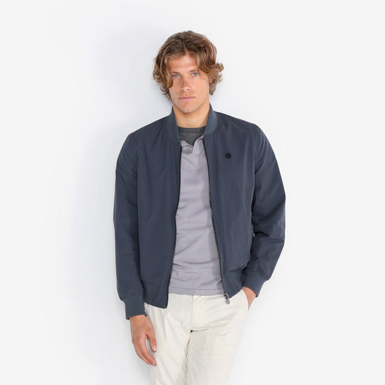 Serge Blanco Pull Marvin Col Polo Gris Ardoise