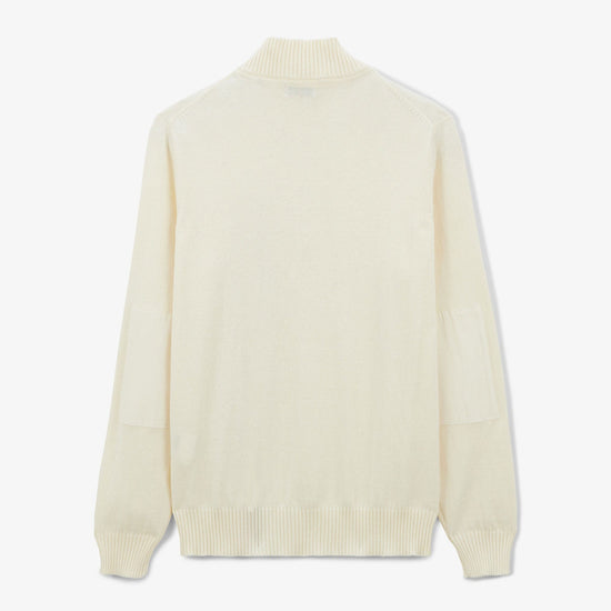 Serge Blanco Pull Merton Col Zippé Off-white