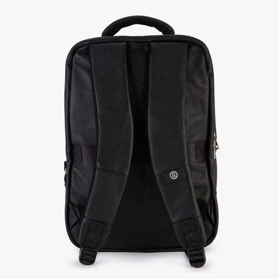 Serge Blanco Sac à Dos London En Cuir Noir