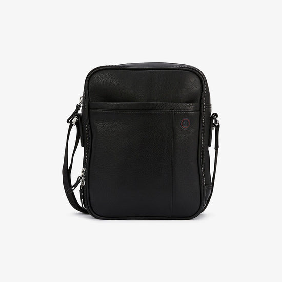 serge blanco Sacoche en cuir VANCOUVER noir