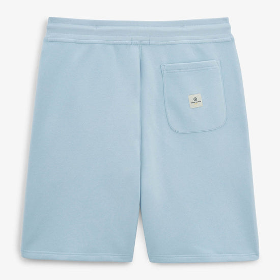 Serge Blanco Short Basile En Molleton Bleu Ciel