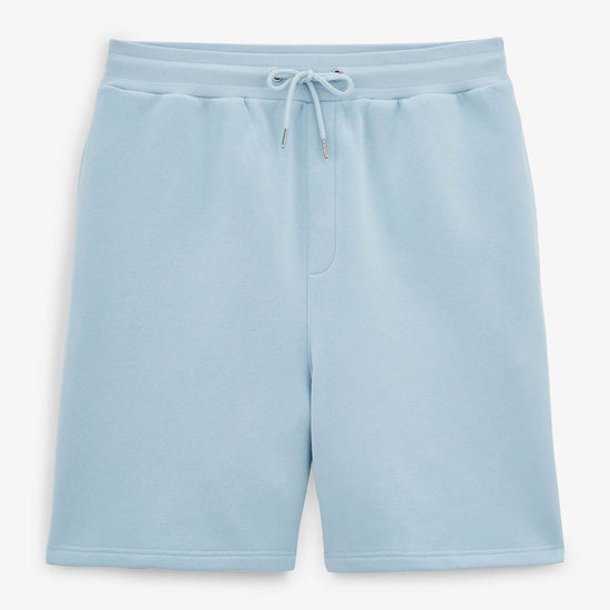 serge blanco Short Basile en molleton bleu ciel