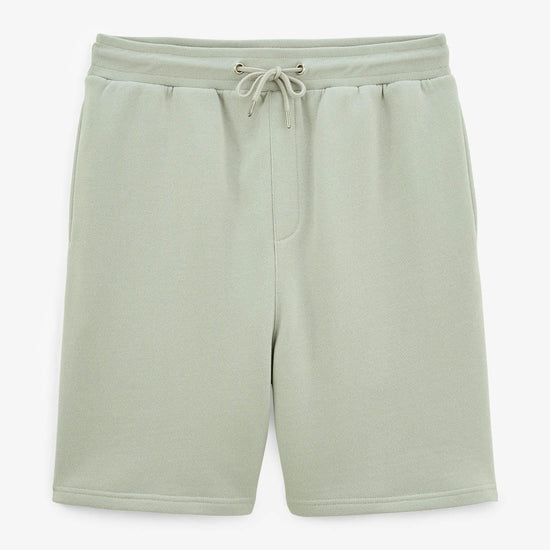 serge blanco Short Basile en molleton gris perle