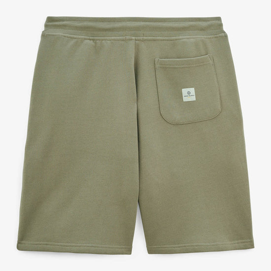 Serge Blanco Short Basile En Molleton Vert Teck