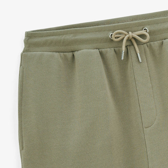 Serge Blanco Short Basile En Molleton Vert Teck