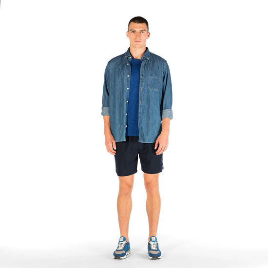 Serge Blanco Short De Bain Bleu Foncé Nathan