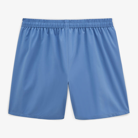 Serge Blanco Short De Bain Uni Nestor Bleu Nuage