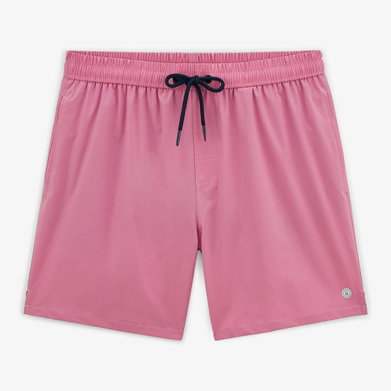 serge blanco Short de bain uni Nestor rose fuschia