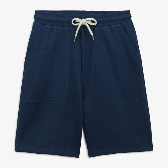 serge blanco Short en molleton bleu marine