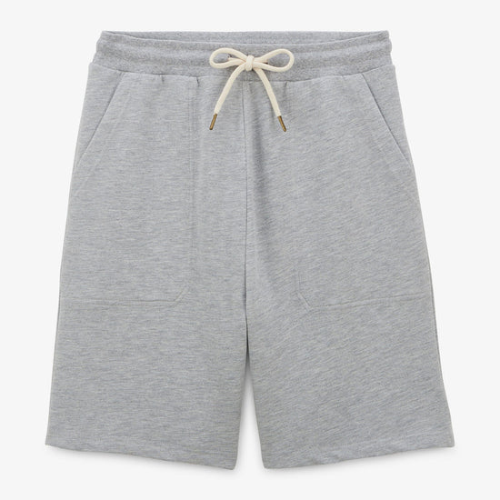 serge blanco Short en molleton gris