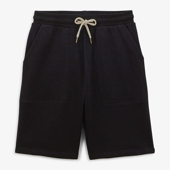serge blanco Short en molleton noir