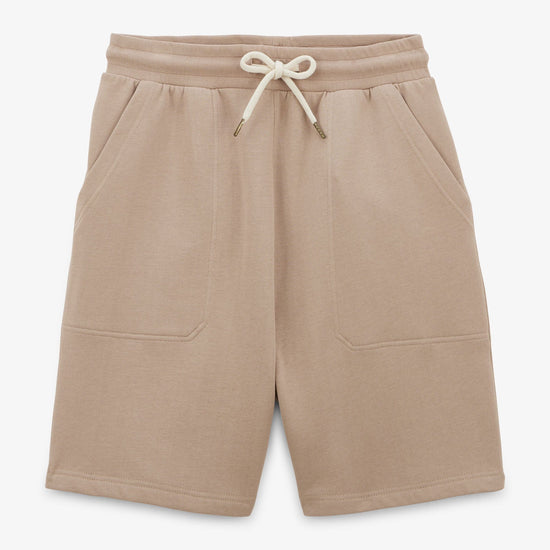 serge blanco Short en molleton taupe